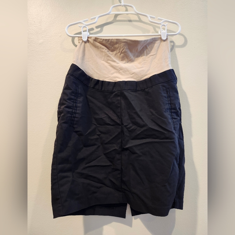 H&M, size 10, black maternity skirt